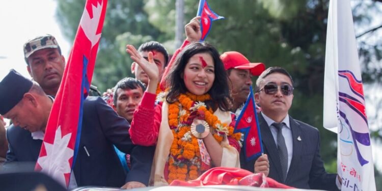 Govradhan receives grand welcome upon return from Paralympics (Photo feature)