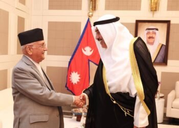 PM Oli holds meeting with Kuwait’s Crown Prince Sabah