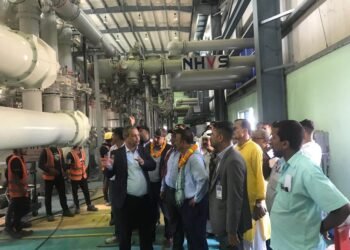Energy Minister Khadka inspects Dhalkebar Substation