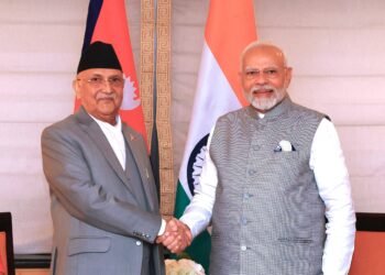 PM Oli, Indian PM Modi meet in New York