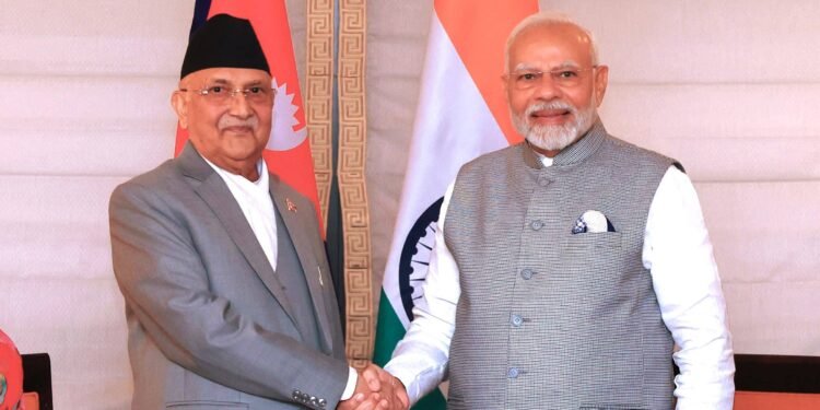 PM Oli, Indian PM Modi meet in New York