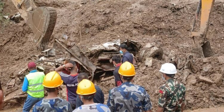 Jhyaplekhola landslide update: Death toll reaches 35, twenty-one bodies retrieved today