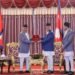 PM Oli presents Security Council’s reports to President Paudel