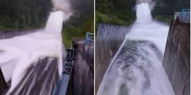 Kulekhani reservoir sluice gates open, call for high vigilance