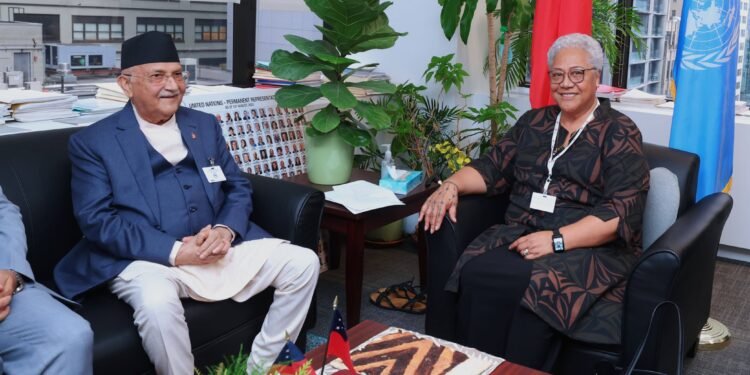 PM Oli calls on his Samoa counterpart