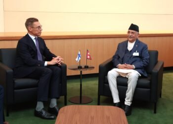 PM Oli holds meeting with Finland’s President Stubb