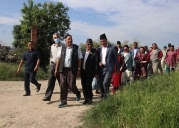 Parliamentary team visits Nepal Trust land in Sallaghari