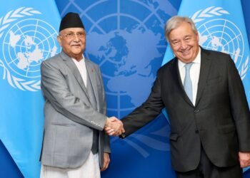 PM Oli and UNSG Guterres agree on the need to drastically reduce greenhouse gas emissions