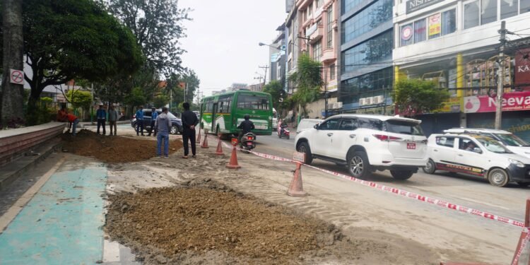Kupandole road renovated, traffic resumes
