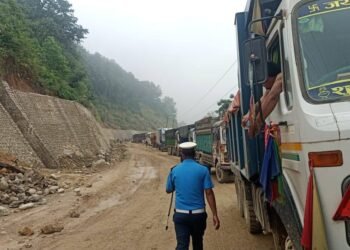 One-way traffic opened on sunken road at Daunne