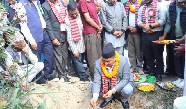 Blacktopping of road connecting Raisingh to Khaniyabas starts