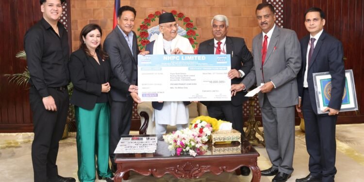 Hydropower companies, financial institutions contribute to PM Disaster Relief Fund