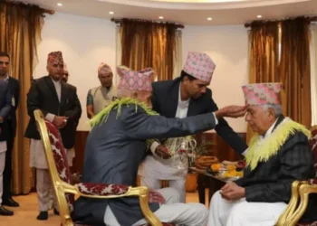 President Paudel receives Bijaya Dashami ‘tika’