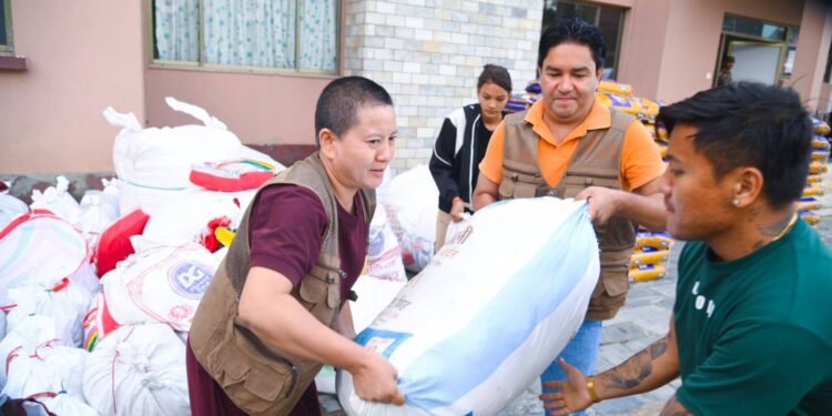 Relief distributed to over 300 flood and landslide affected families