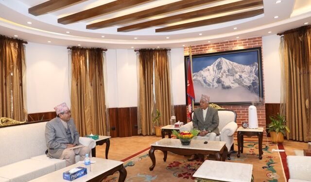 Speaker Ghimire calls on President Paudel