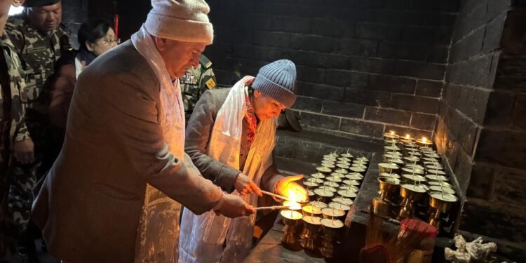 Indian Army Chief Gen Dwivedi performs worship at Muktinath Temple