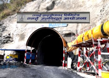 Tanahu Hydropower Project constriction works continued even during Tihar holidays