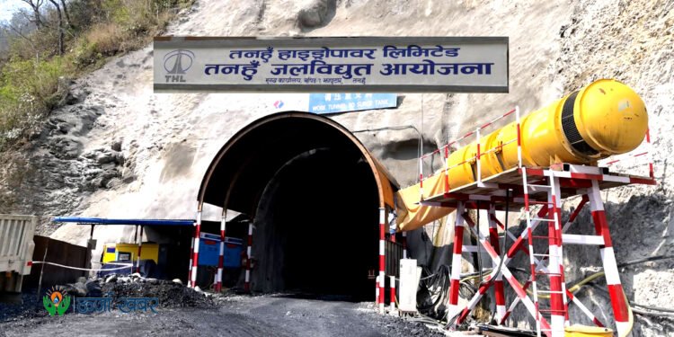 Tanahu Hydropower Project constriction works continued even during Tihar holidays
