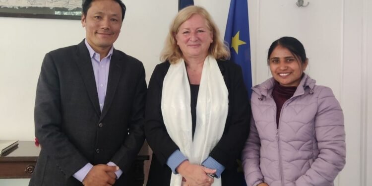 French Ambassador Meets Khumbu Pasanglhamu Rural Municipality Chair to Discuss Flood Recovery