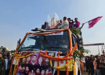 NPL Champions Janakpur Bolts players on ‘trophy parade’ in Janakpurdham