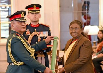 CoAS Sigdel conferred on insignia of Honorary General of Indian Army