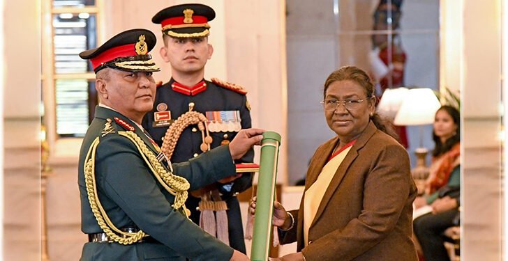 CoAS Sigdel conferred on insignia of Honorary General of Indian Army