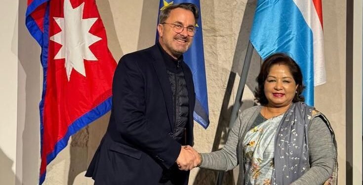Foreign Minister Dr Deuba meets Foreign Minister of Luxembourg to discuss bilateral issues