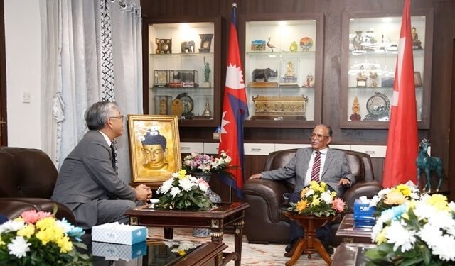 Prachanda, US Assistant Secretary of State Lu meet