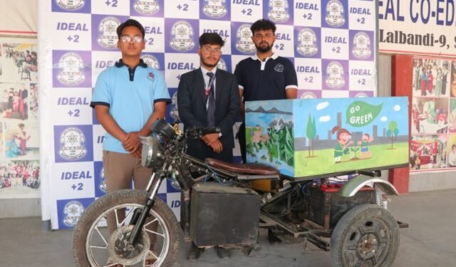 Students in Lalbandi build EV tractor