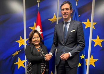 Dr Deuba discusses climate action with EU Commissioner