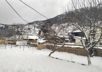 Snowfall in Humla