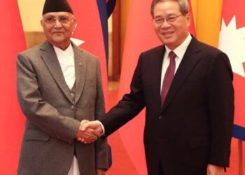 Chinese Premier Li welcomes PM Oli in Beijing