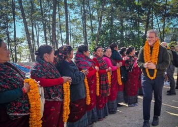 Ambassador Thompson highlights Peace Corps efforts in Gandaki Province