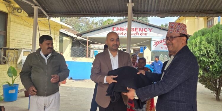 Blankets distributed to patients at province hospital