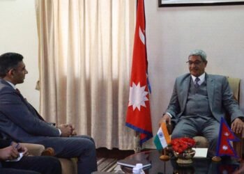 India’s Additional Secretary Mahawar calls on Home Minister Lekhak
