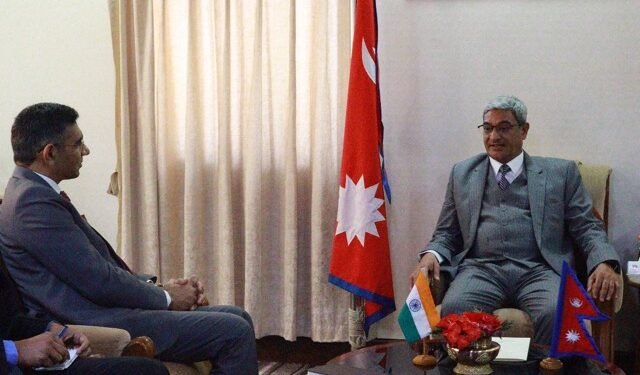 India’s Additional Secretary Mahawar calls on Home Minister Lekhak