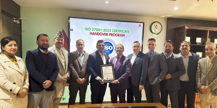 Nabil Bank receives ISO 27001:2022 Certification for robust information security management
