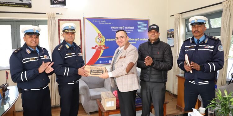 Nabil Bank Donates 20 Mobile Phones to Kathmandu Valley Traffic Police Office
