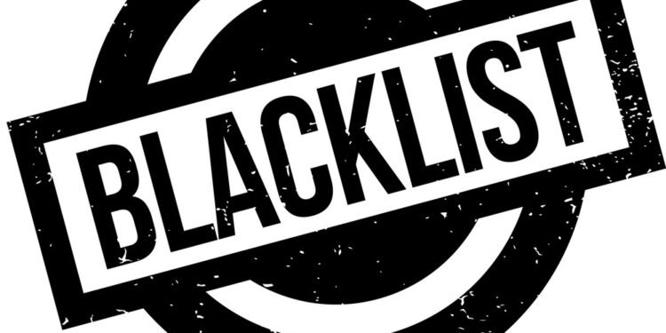 12 contractor companies in black list
