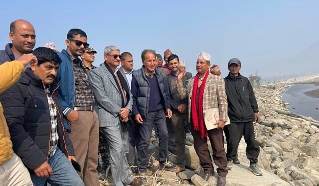 Home Minister vows measures to control erosion due to Saptakoshi River