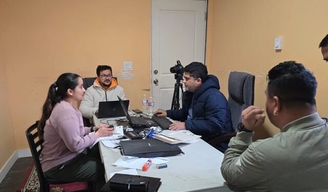 Mobile consular camp in Surrey, British Columbia