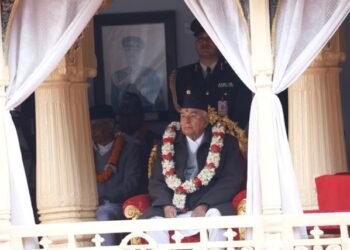 President Paudel attends Basanta Shrawan ritual