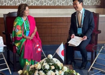 Foreign Minister Deuba calls on Japan for cooperation in restoring BP Highway