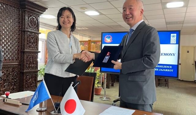 Japan supports Jajarkot earthquake recovery with 231 million Nepali rupees grant through UNDP