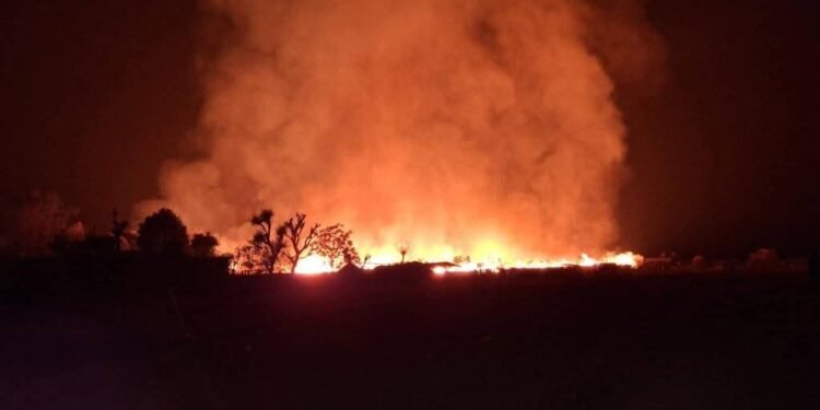 Fire in Plywood Industry continues, nearby settlements being evacuated