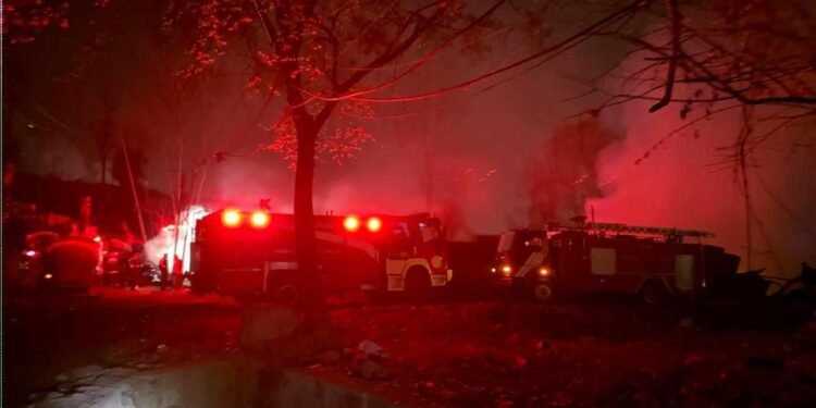 Fire breaks out in Chandragiri plastic factory