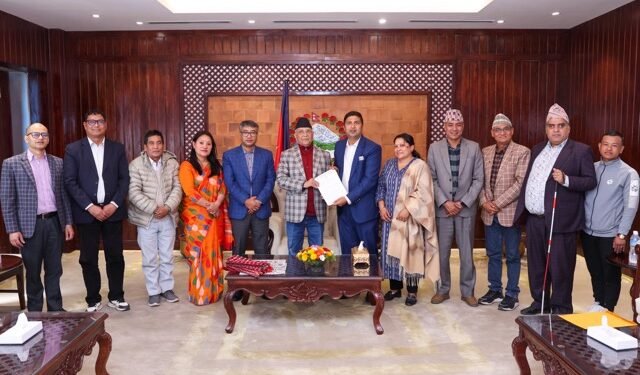 NGO Federation’s Declaration handed over to PM Oli