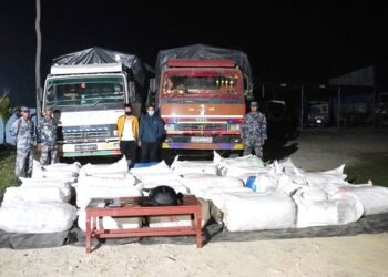 Two arrested with 1,600 kgs of marijuana