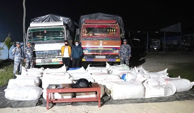 Two arrested with 1,600 kgs of marijuana