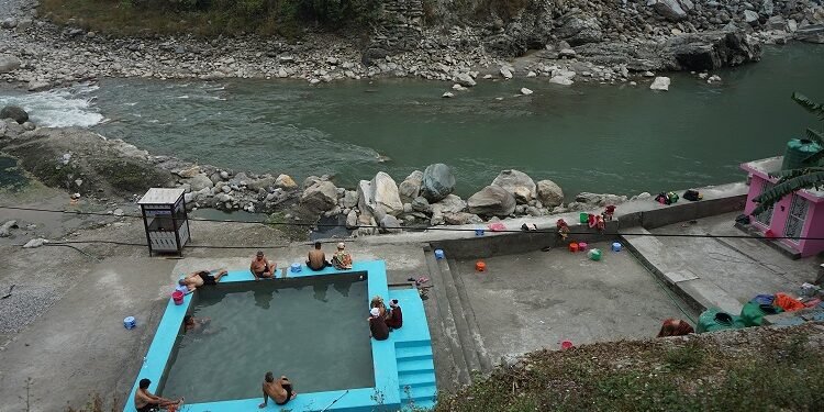 New pond in operation for hot water bath